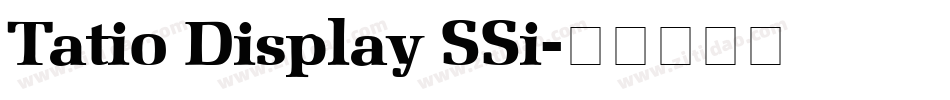 Tatio Display SSi字体转换